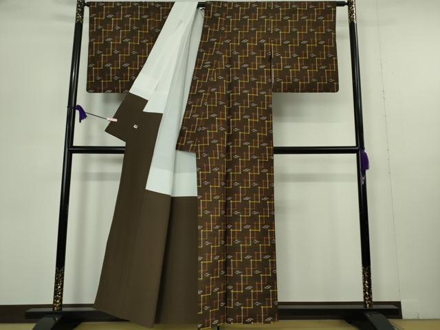 平和屋着物●極上　本場琉球絣　手おり　大城誠光作　紬　証紙付き　逸品　DZAB7366kh6