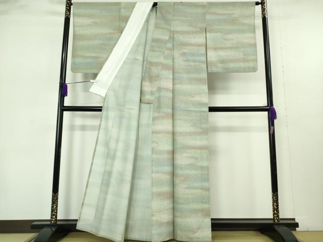 平和屋本店＊極上　夏物　石川県指定無形文化財　夏牛首紬　白山工房　手織り　逸品　DZAB7385kh6