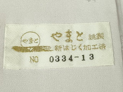 平和屋本店●極上 本加賀友禅作家 南克治　訪問着・長襦袢(無双仕立て)セット 空色地 やまと金ラベル　証紙・反端付き　逸品　DZAB7392kh6