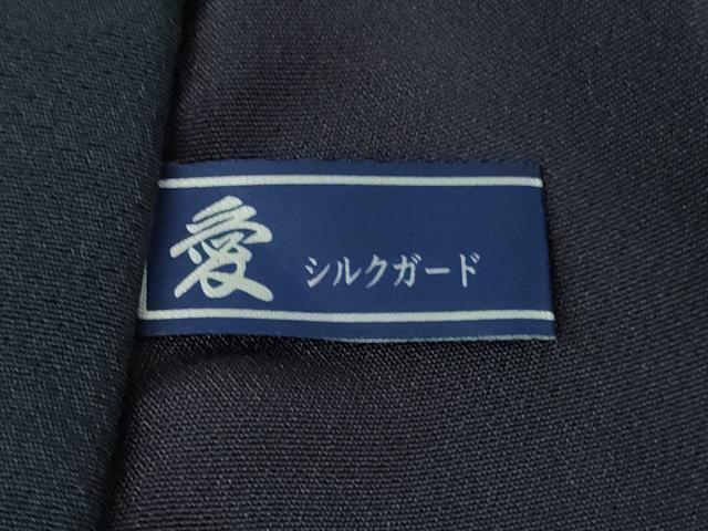 平和屋本店●極上　男性　訪問着　キングサイズ　作家物　風神雷神　黒地　逸品　DZAB7393kh6