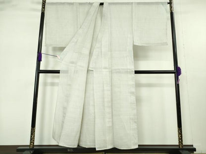 平和屋本店＊最高級　夏物　男性　越後上布　キングサイズ　逸品　DZAB7396kh6