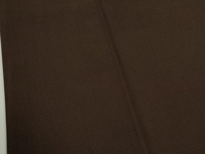 平和屋本店●希少　男性　本場黄八丈　本高貴　紬　格子　逸品　DZAB7398kh6