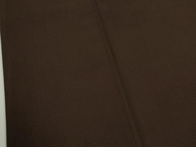 平和屋本店●希少　男性　本場黄八丈　本高貴　紬　格子　逸品　DZAB7398kh6