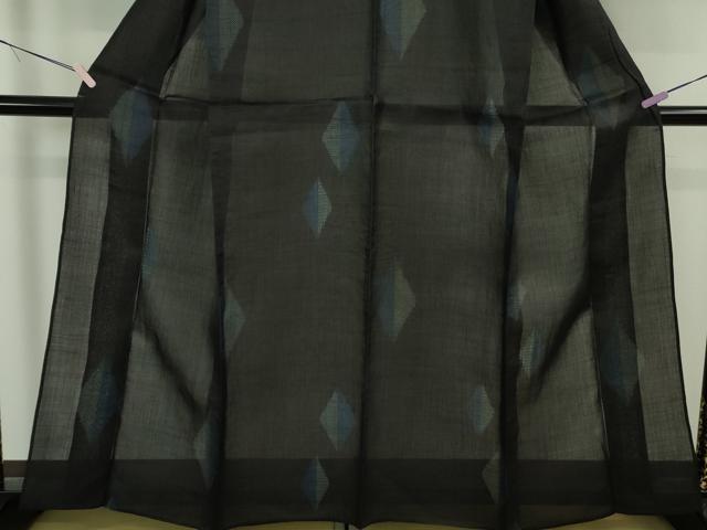 平和屋本店＊極上　夏物　重要無形文化財　本場宮古上布　菱文　苧麻　逸品　未使用　DZAB7404kh6
