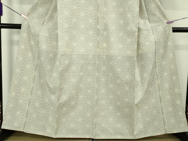 平和屋本店●極上　綿薩摩　東郷織物謹製　手織　160亀甲　麻の葉　逸品　DZAB7409kh6