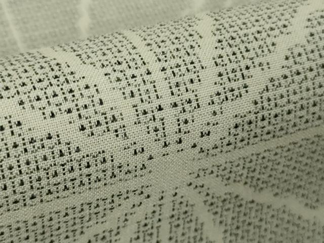 平和屋本店●極上　綿薩摩　東郷織物謹製　手織　160亀甲　麻の葉　逸品　DZAB7409kh6