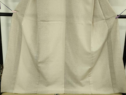平和屋本店▽極上　本塩沢　単衣　証紙付き　ロング丈　逸品　DZAB7416kh6