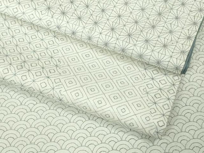 平和屋本店●極上　本場大島紬　白大島　訪問着　刺し子　総刺繍　名物裂　逸品　未使用　DZAB7421kh6