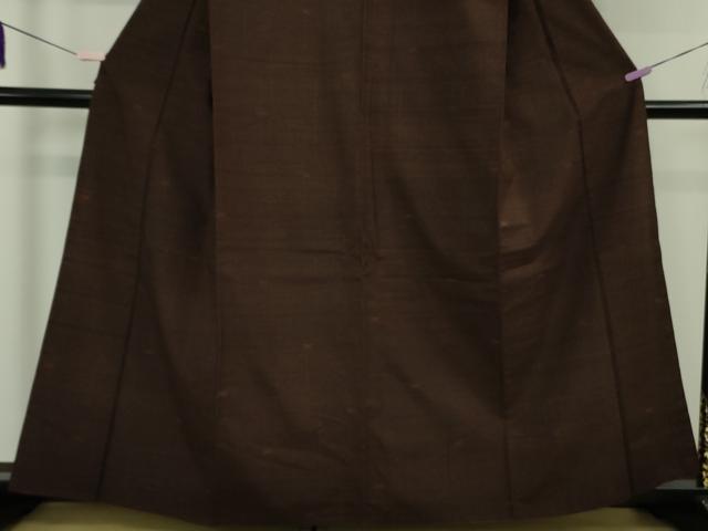 平和屋本店●極上　国指定重要無形文化財　本場久米島紬　手織　廣田紬謹製　反端付き　逸品　DZAB7425kh6