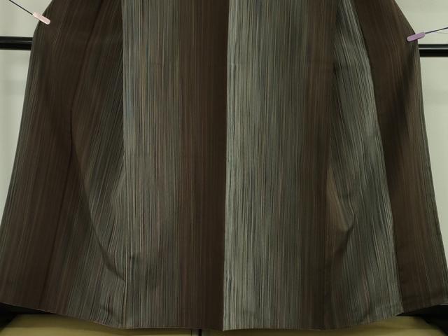 平和屋着物●極上　本塩沢　やまだ織　200色　貝瀬キク作　証紙付き　逸品　DZAB7426kh6
