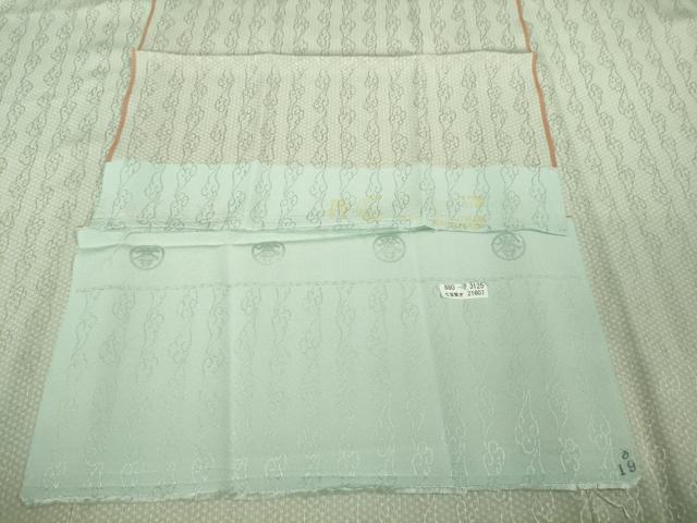 平和屋本店●極上　創業280年　誉田屋源兵衛　小紋　七宝繋ぎ　飛雲間道　反端付き　逸品　未使用　DZAB7437kh6