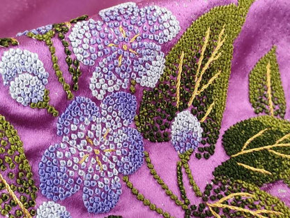 平和屋本店●極上　中国三大刺繍 相良刺繍　総手刺繍　色打掛　和装　婚礼　結婚式　花嫁　飛鶴松花文　暈し染め　金糸　逸品　DZAB7447kh6