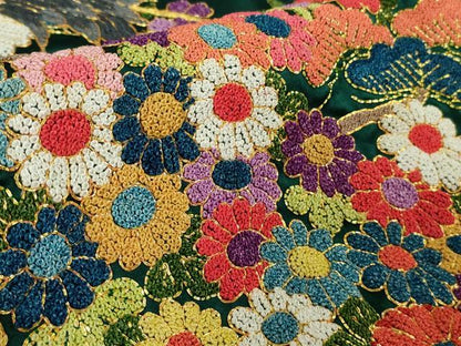 平和屋本店●極上　中国三大刺繍　相良刺繍　色打掛　和装　婚礼　結婚式　花嫁　神社挙式　駒刺繍　飛鶴花車　金糸　逸品　DZAB7449kh6