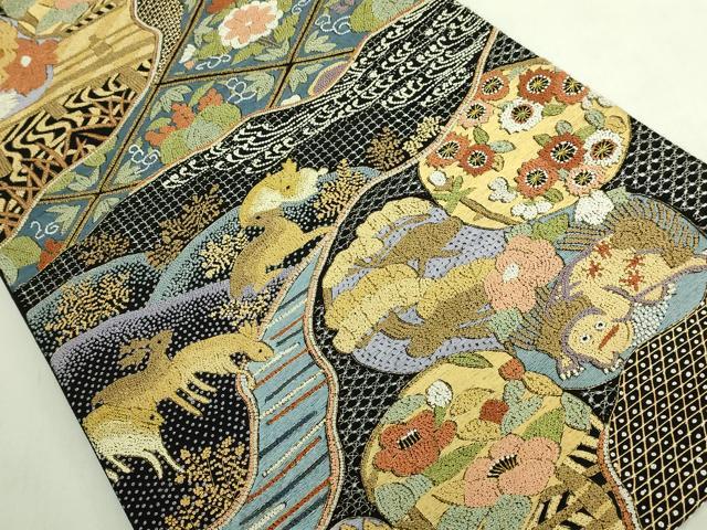 平和屋本店○極上 銀座きしや 中国三大刺繍 スワトウ相良刺繍