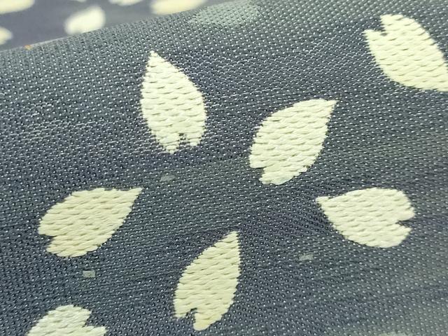 平和屋着物●極上　洛楽人工房　両面　太鼓柄袋帯　兎　舞桜　満月　三日月　金糸　逸品　DZAB7476kh6