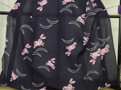 平和屋着物∴極上　夏物　浴衣　有松鳴海絞り　跳兎　紺色地　綿　逸品　未使用　DZAB7500kh6