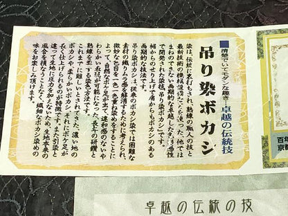 平和屋着物∞極上 近江屋藤兵衛 道中着 オーガンジー スリーシーズン 春夏秋 塵除け ロング丈 吊り染ボカシ 舞桜 証紙付 逸品 DZAB7519kh6