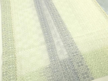 平和屋本店∞極上　近江屋藤兵衛　長羽織　オーガンジー　スリーシーズン　春夏秋　塵除け　吊り染ボカシ　市松 証紙付き 逸品 DZAB7520kh6
