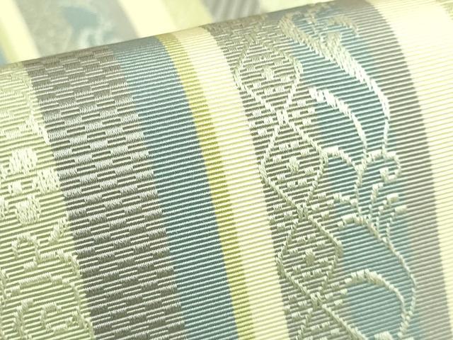 平和屋着物●極上　本場筑前博多織　八寸名古屋帯　唐草献上　逸品　DZAB7554kh6