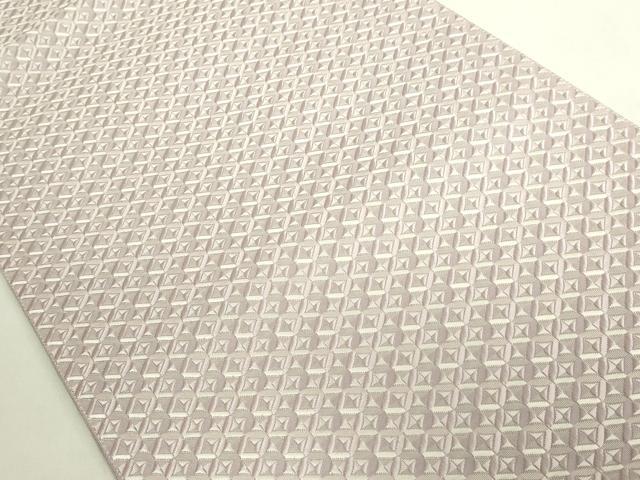 平和屋本店●極上　本場筑前博多織　大倉織物　誠之輔　八寸名古屋帯　琥珀織　切子　逸品　DZAB7556kh6