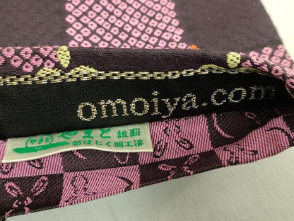 平和屋着物●極上　京都西陣・想屋謹製　両面　全通柄　京袋帯　市松鹿の子文　逸品　DZAB7557kh6