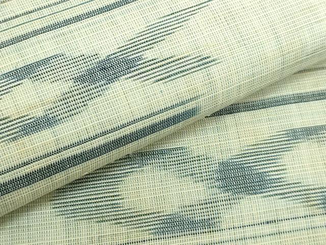 平和屋本店＊極上　夏物　沖縄県無形文化財指定 本場八重山上布 麻　九寸名古屋帯　草木染　手織　平良蓉子　証紙付き　逸品　DZAB7572kh6