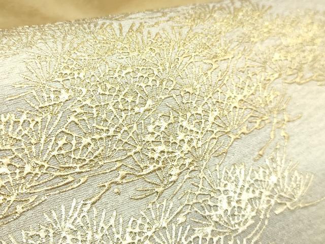 平和屋着物●極上　 金彩友禅　卓越技能者・名工・和田光正　九寸名古屋帯　老松　金彩　逸品　DZAB7586kh6