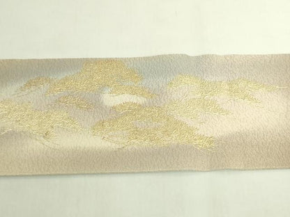 平和屋着物●極上　 金彩友禅　卓越技能者・名工・和田光正　九寸名古屋帯　老松　金彩　逸品　DZAB7586kh6