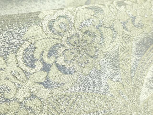 平和屋着物●極上　西陣　まいづる謹製　六通柄袋帯　彩妃優美文　銀糸　逸品　DZAB7588kh6