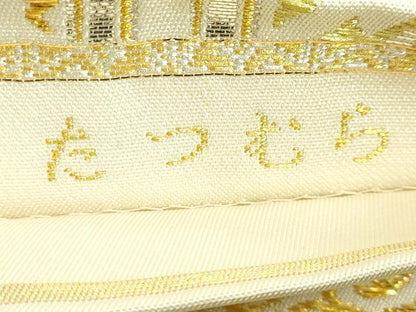 平和屋本店●極上　龍村美術織物　たつむら　六通柄　本袋帯　立湧装曜錦　金銀糸　逸品　DZAB7592kh6