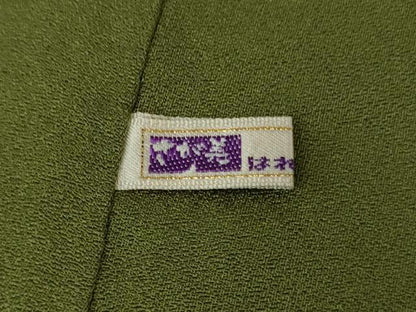 平和屋着物●極上　中国三大刺繍 スワトウ刺繍 汕頭刺繍 総刺繍 小紋 流水花文 葵 暈し染め 金糸 さが美扱い 逸品 未使用　DZAB7608kh6
