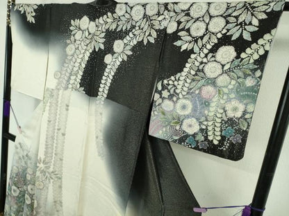平和屋本店●極上　吉乃一廉　幻の辻が花　訪問着　暈し染め　銀通し地　逸品　DZAB7612kh6