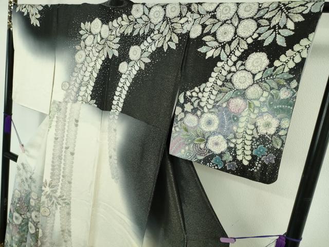 平和屋本店●極上　吉乃一廉　幻の辻が花　訪問着　暈し染め　銀通し地　逸品　DZAB7612kh6