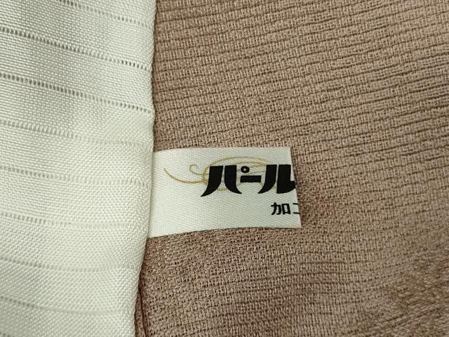 平和屋着物＊極上　夏物　京都・西陣　織元ブランド　泰流舎　夏お召　薄物　秦流織　花唐草紋紗　赤白橡色地　逸品　未使用　DZAB7613kh6