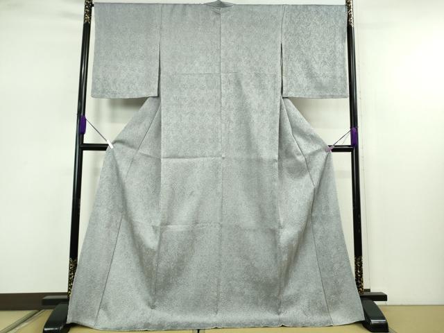 平和屋着物▽極上　名門　藤娘きぬたや・総絞り　杢目絞り　小紋　単衣　ロング丈　逸品　DZAB7620kh6