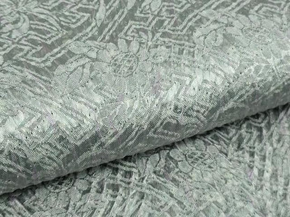 平和屋着物▽極上　名門　藤娘きぬたや・総絞り　杢目絞り　小紋　単衣　ロング丈　逸品　DZAB7620kh6