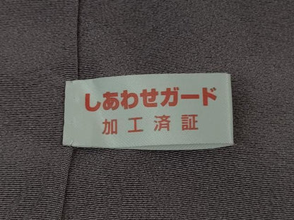 平和屋本店●極上　本加賀友禅作家　橋本静華　訪問着　花唐草文　深紫色地　逸品　DZAB7624kh6