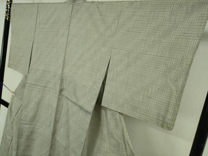 平和屋着物▽極上　結城紬　単衣　はたおり娘　手緒里　本草木染　田中茂梨工房謹製　証紙付き　逸品　未使用　DZAB7627kh6