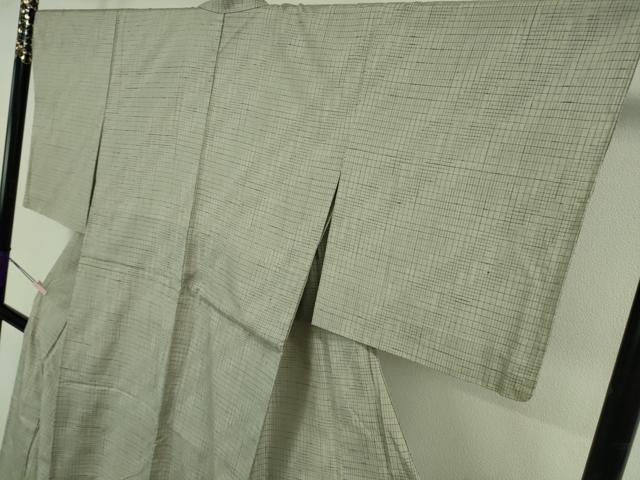 平和屋着物▽極上　結城紬　単衣　はたおり娘　手緒里　本草木染　田中茂梨工房謹製　証紙付き　逸品　未使用　DZAB7627kh6