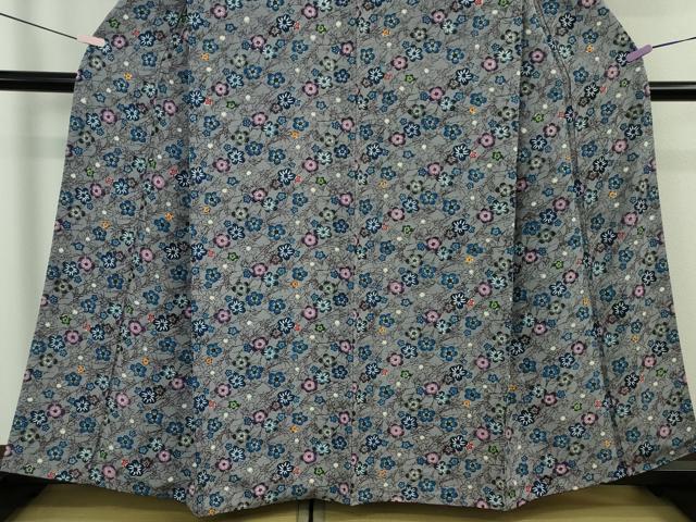 平和屋本店●極上　本場琉球紅型　小紋　花尽くし　逸品　DZAB7642kh6