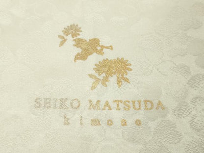 平和屋本店●極上　松田聖子　SEIKOMATSUDA　振袖　刺繍　薔薇　バラ　暈し染め　金銀彩　逸品　DZAB76621kh6