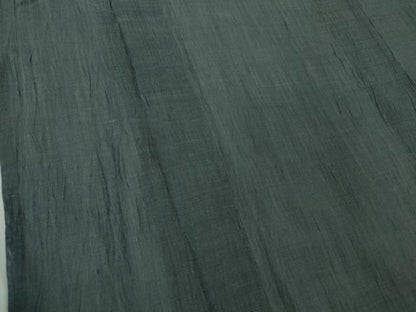 平和屋着物＊極上　夏物　本場小千谷ちぢみ　麻　色無地　鉄御納戸色　逸品　DZAB7674kh6