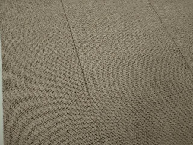 平和屋本店●極上　本場結城紬　重要無形文化財　100亀甲　総詰め　胡桃染色地　逸品　DZAB7679kh6