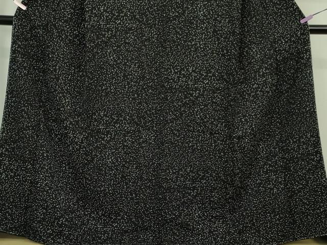 平和屋本店●極上　創業460年・千總　小紋　黒地　金彩　銀通し地　タグ付き　逸品　未使用　DZAB7687kh6