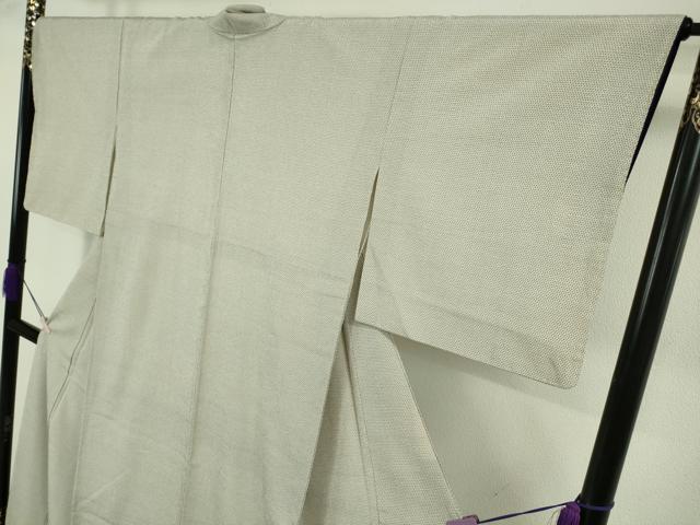 平和屋本店●極上　白鷹お召　蚊絣　逸品　DZAB7697kh6