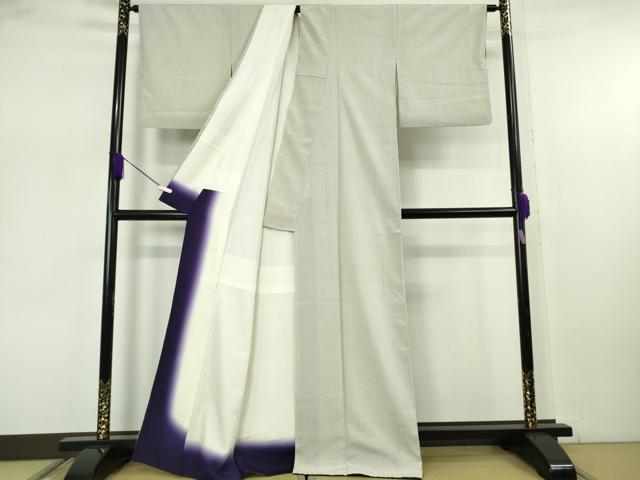 平和屋本店●極上　白鷹お召　蚊絣　逸品　DZAB7697kh6