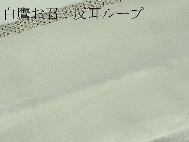平和屋本店●極上　白鷹お召　蚊絣　逸品　DZAB7697kh6