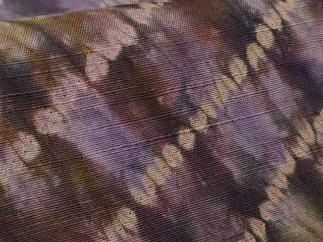 平和屋着物●極上　菅原工房　菅原結作　漢方染紬　訪問着　草花文　逸品　未使用　DZAB7698kh6