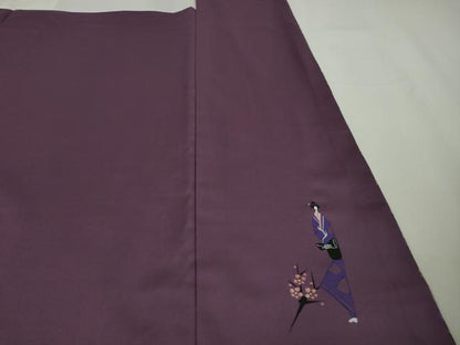 平和屋着物●極上　菅原工房　菅原結作　漢方染紬　訪問着　草花文　逸品　未使用　DZAB7698kh6