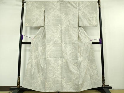 平和屋本店●極上　本場結城紬　重要無形文化財　100亀甲　束ね熨斗　逸品　DZAB7703kh6